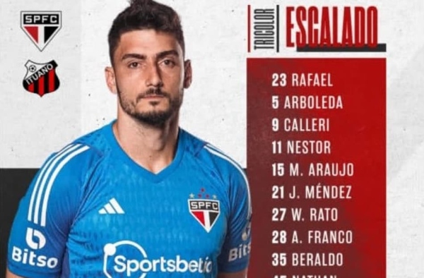 Com Diego Costa no banco e Calleri de volta, São Paulo está escalado para jogo contra o Ituano; saiba onde assistir