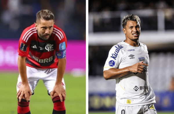 Desfalques mudam escalações de Flamengo e Santos no duelo pelo Brasileirão