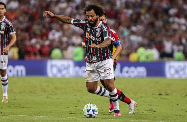 Fluminense: Marcelo sente incômodo na panturrilha e é substituído contra o Flamengo na Copa do Brasil