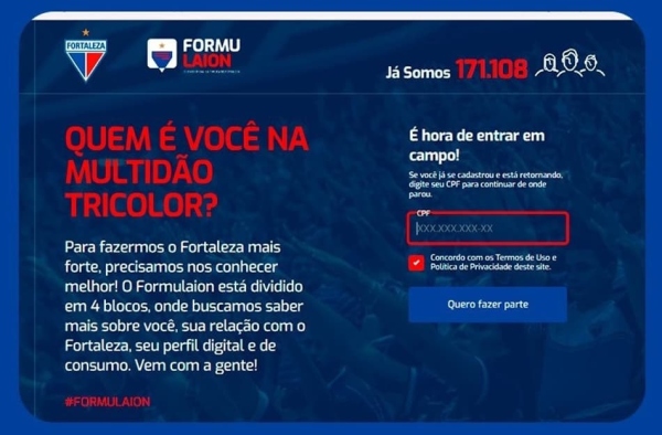 Fortaleza lança ‘Formulaion’ por maior compreensão de perfil dos torcedores