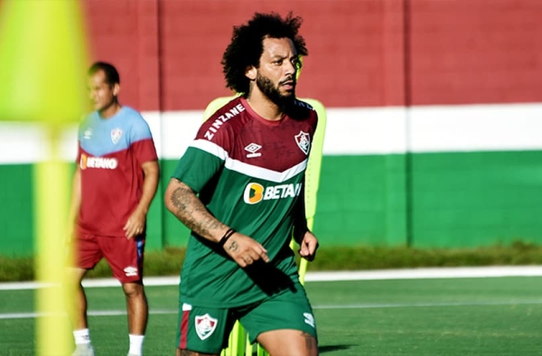 Golaço de Marcelo marca último treino do Fluminense antes da final do Campeonato Carioca
