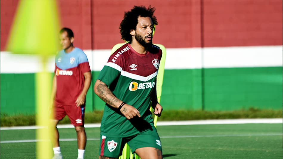 Golaço de Marcelo marca último treino do Fluminense antes da final do Campeonato Carioca