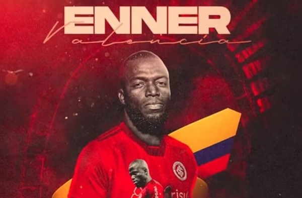 Internacional anuncia a contratação do atacante equatoriano Enner Valencia