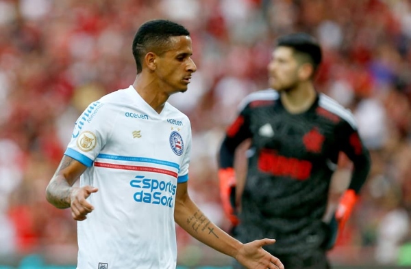 Juba lamenta derrota do Bahia para o Flamengo e justifica gol perdido: ‘Não estava na perna boa’