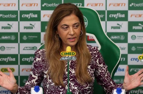 Leila quer abrir ‘leilão’ para novo patrocínio no Palmeiras; saiba como funciona o processo