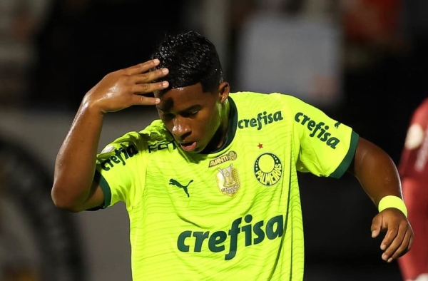 Palmeiras fica perto de receber mais um bônus milionário pelos gols de Endrick