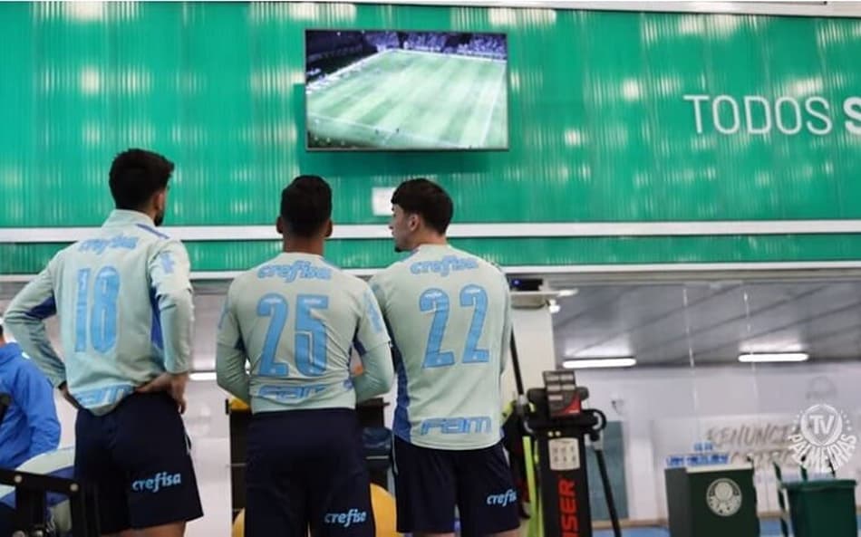 Palmeiras implementa novidade durante o trabalho do elenco na academia do CT