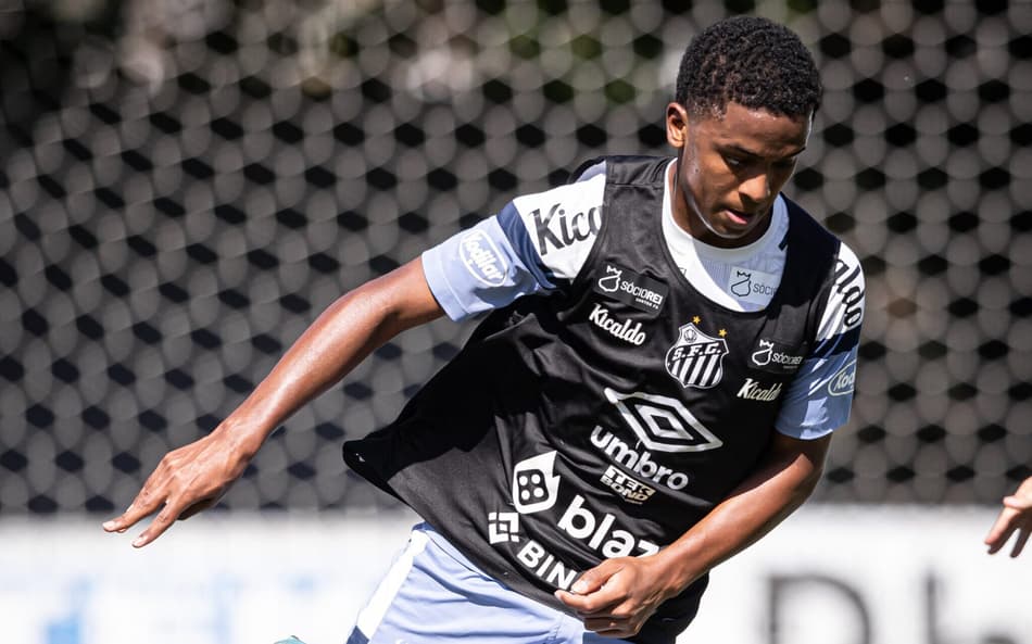 Promessa do Santos é promovida para treinar com o profissional