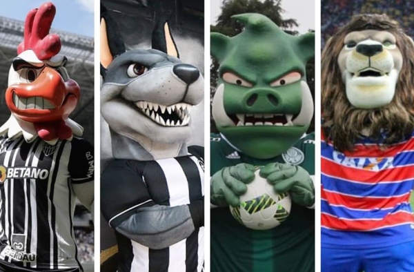 Quais são as mascotes dos times brasileiros?