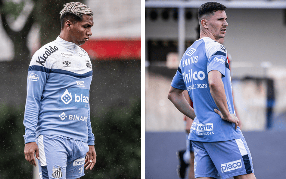 Regularizada no BID, dupla de estrangeiros do Santos tenta se encaixar no time titular