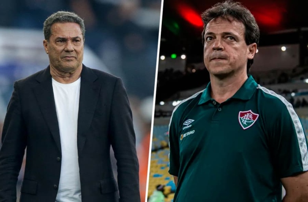 Sob pressão no Corinthians, Luxemburgo encontra Fernando Diniz após ‘guerra’ entre defesa e ataque