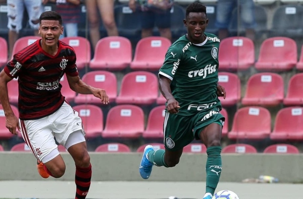 Último Palmeiras x Flamengo valendo título Brasileiro Sub-20 teve Menino x Richard Rios