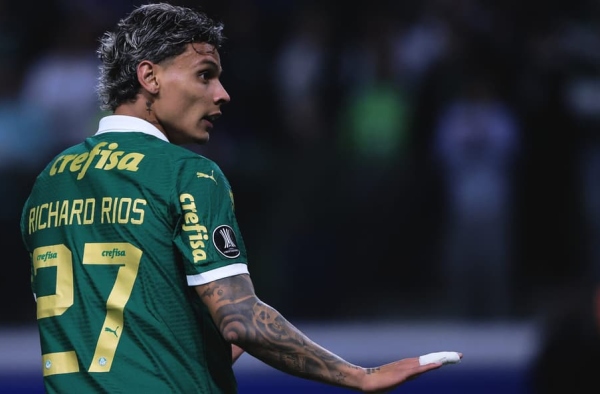 Acertado com o Benfica, Richard Ríos teve valorização superior a 3.000% no Palmeiras