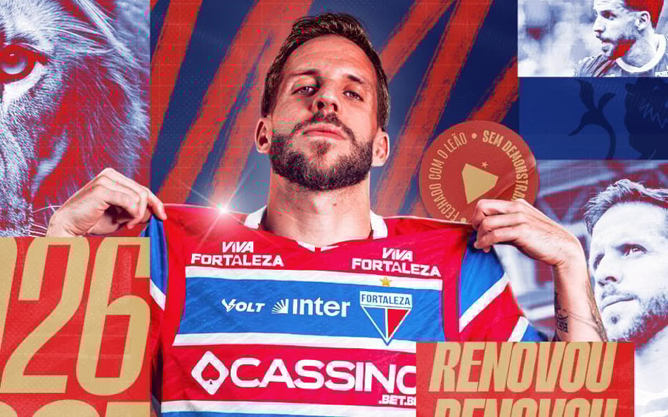 Fortaleza oficializa renovação de contrato com Lucas Sasha