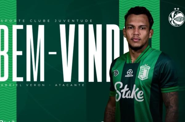 Juventude anuncia chegada de Gabriel Veron, ex-Palmeiras, Santos e Cruzeiro