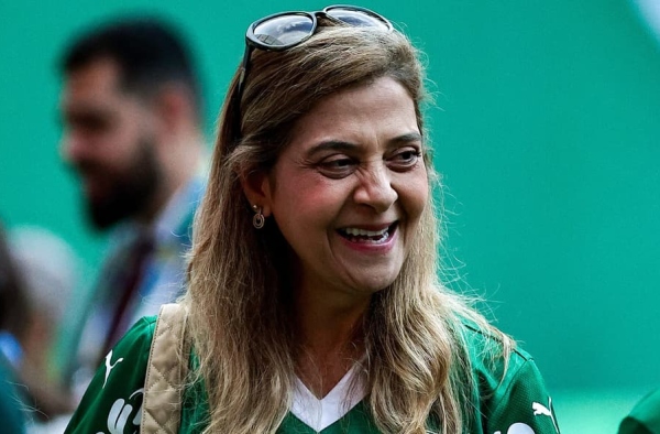 Leila agradece apoio da torcida do Palmeiras e alfineta rivais: ‘Não ouçam quem vive de glórias do passado’